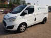 WHITE FORD TRANSIT CUSTOM (DIESEL) PANEL VAN 1995CC- FIRST REGISTERED 9/4/2018 WITH V5 - 1 KEY - MILAGE - 86,372 - REG - CU18 YZO - MOT EXPIRED 28TH JULY 2023 - 2