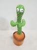 45 X BRAND NEW PACK OF 2 SINGING AND DANCING PLUSH CACTUS - RECORDING FUNCTION - 120 ENGLISH SONGS - IMITATE SPEECH - 3 X AA BATTERYS ( NOT INCLUDED) - IN 1 BOX