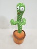 45 X BRAND NEW PACK OF 2 SINGING AND DANCING PLUSH CACTUS - RECORDING FUNCTION - 120 ENGLISH SONGS - IMITATE SPEECH - 3 X AA BATTERYS ( NOT INCLUDED) - IN 1 BOX