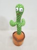 45 X BRAND NEW PACK OF 2 SINGING AND DANCING PLUSH CACTUS - RECORDING FUNCTION - 120 ENGLISH SONGS - IMITATE SPEECH - 3 X AA BATTERYS ( NOT INCLUDED) - IN 1 BOX