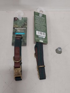 150 X BRAND NEW WAINWRIGHT SMALL (25 X 35.5 CM ) LEATHER COLLARS - IN 1 BOX