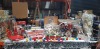 75 + BRAND NEW MIXED PREMIER CHRISTMAS LOT CONTAINING 21 CM LIT WHITE WOODEN ADVENT BOOK HOUSE WITH VILLAGE SCENE / 24 LED LED CHASER ICICLELIGHTS WITH 72 LEDS / PAPER DIORAMA MOONLIGHT SCENE / MINI INFRARED SENSOR DRONES / 45 CM WOODEN TRAIN WITH 2 CARRI