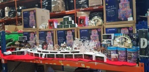 60 + BRAND NEW MIXED PREMIER CHRISTMAS LOT CONTAINING SET OF 3 MULTI-ACTION PARCELS / 200 PASTEL GLOW WORM TIMER LIGHTS / 100 LED COLOUR CHANGING CONNECTABLE LIGHTS / SET OF 5 HEDGEHOG LIGHT CHAINS 1.2 M / CHRISTMAS VILLAGE MUSICAL SCENE / SANTA WATER 