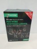 12 X BRAND NEW PREMIER 10 LED MULTI- ACTION PIN WIRE FESTOON LIGHTS WITH 50 WARM WHITE LEDS - 4.5 M LIT LENGTH
