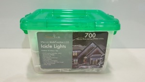 10 X SNOWTIME 700 LED 17m MULTIFUNCTION ICICLE LIGHTS