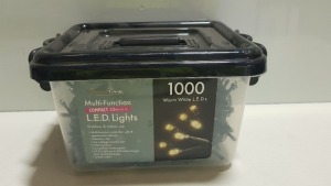 13 X SNOWTIME 1000 LED 25m WARM WHITE LIGHTS