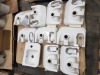 10 X BRAND NEW VILLEROY AND BOCH ARCHITECTURA OFFSET HANDWASH BASIN ( 43733601) - INCLUDES ALL FIXINGS AND BOLTS- ON A PLT