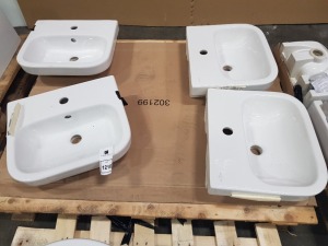 4 X BRAND NEW VILLEROY AND BOCH ARCHITECTURA WALL HUNGWASH BASIN ( 43734501) - ON 1 PLT