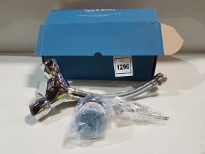 3 X ARMITAGE SHANKS SANDRINGHAM 21 HOT AND COLD TAP SET IN CHROME ( B9868AA) - NOTE BOXES ARE DAMAGED