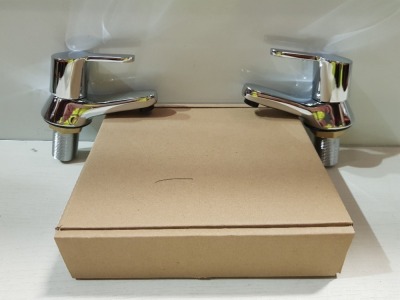 8 X BRAND NEW FRANCIS PEGLER ARAYA URBAN BATH TAP PAIRS ( 4S1202) IN CHROME