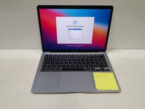 1 X APPLE MACBOOK AIR (A2337) - 256GB SSD HDD - 8GB RAM - NO CHARGER NO BOX FULLY WIPED - O/S INTACT