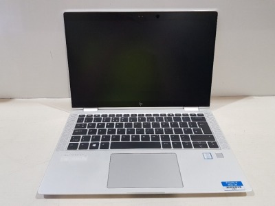 1 X HP ELITEBOOK X 360 1030 G3 / 2 IN 1 LAPTOP / TABLET TOUCHSCREEN / INTEL CORE I7-8650U / 256 GB SSD HDD / 16 GB RAM / WINDOWS 11 PRO - NO BOX NO CHARGER - IN SILVER ( FULLY WIPED - O/S INTACT )