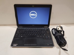 1 X DELL LATITUDE E7240 - INTEL CORE I7-4600U - NO HARD DRIVE - WITH CHARGER FULLY WIPED - NO O/S