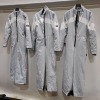 3 X BRAND NEW JACK WILLS QUILTED SKI SUITS IN GREY AND WHITE UK 8 - 14 - RRP-£357.00