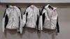 3X BRAND NEW NEVICA MERIBEL SKI JACKETS IN WHITE AND BLACK SIZES UK 16 - 6 - TOTAL RRP£389.97 (PLEASE NOTE ONE HAD DIRT MARK)