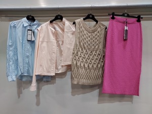 10 PIECE MIXED BRAND NEW RIANI CLOTHING LOT CONTAINING SKIRTS, DRESS, VESTS, KNITTED JUMPERS AND JACKET IN MIXED SIZES