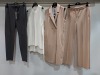 10 PIECE MIXED BRAND NEW RIANI CLOTHING LOT CONTAINING KNITTED VESTS, PANTS, LEATHER STYLE PANTS, ETC IN MIXED SIZES