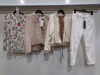 10 PIECE MIXED BRAND NEW RIANI CLOTHING LOT CONTAINING DRESSES, JACKETS, VEST, JEANS AND BLOUSE IN MIXED SIZES