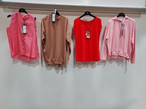 10 PIECE MIXED BRAND NEW RIANI CLOTHING LOT CONTAINING BLOUSE, KNITTED JUMPER, HOODIE, SHIRTS, ETC IN VARIOUS SIZES