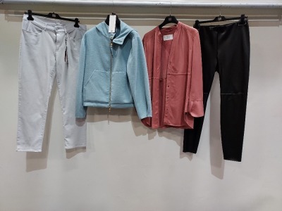 10 PIECE MIXED BRAND NEW RIANI CLOTHING LOT CONTAINING BLOUSE, JACKET, COAT, KNITTED JUMPER AND PANTS IN VARIOUS SIZES