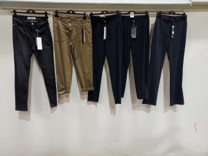 10 PIECE MIXED BRAND NEW RIANI CLOTHING LOT CONTAINING JEANS, PANTS AND TROUSERS IN VARIOUS SIZES