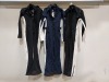 3 X BRAND NEW JACK WILLS SKI SUITS - 2X BLACK AND WHITE UK 10-14 1X NAVY AND WHITE UK14 - RRP - £357.00