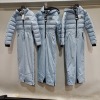 3 X BRAND NEW JACK WILLS QUILTED SKI SUITS IN BLUE UK 10 -12 - RRP-£357.00