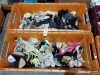 50 X MIXED SHOE LOT CONTAINING I SAW IT FIRST HIGH HEELS - SIMMI HIGH HEELS IN VARIOUS STYLES- CUSHION WALK SHOES - I SAW IT FIRST HEELED BOOTS ETC ALL IN VARIOUS SIZES