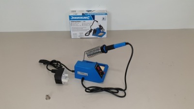 10 X BRAND NEW SILVERLINE SOLDERING STATIONS 5-48W (PROD CODE 245090) - RRP £31.34 EACH (EXC VAT) IN 1 CARTON