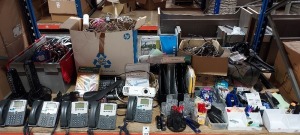 7 PIECE MIXED LOT CONTAINING 3 X FSP (MODEL : EP1500) BATTERY BACK UPS / 1 X HP LASER JET PRO 200 COLOUR ( M251NW) / 1 X BREVILLE KETTLE / 1 X COOKWORKS TOASTER / 1 X DAEWOO 800W MICROWAVE