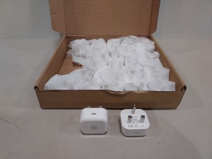 30 X BRAND NEW USB C - UK CHARGING PLUGS 20 W IN 1 BOXES - RRP £ 300.00