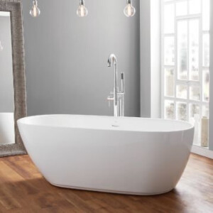 1 X BRAND NEW APRIL HARROGATE CONTEMPORARY FREE STANDING BATH - NOT IN BOX ( CODE : 74001-1700D ( SIZE : 1700(W) X 750(D) X 580(H) MM )