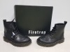 6 X BRAND NEW FIRETRAP HIKER BOOTS IN BLACK SIZE C10 (PLEASE NOTE SOME BOXES SLIGHTLY DAMAGED)
