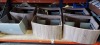 8 X SINK VANITY UNITS IN VARIOUS STYLES - WOOD, GREY AND BLUE (PLEASE NOTE CUSTOMER RETURNS)