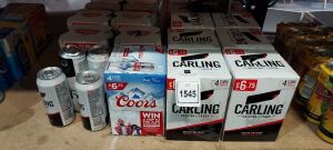68 PIECE BRAND NEW MIXED BEER LOT CONTAINING CARLING - COOLS LIGHT - STELLA ARTOIS ALL 568ML - 2X 440ML