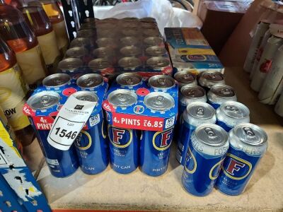 50 BRAND NEW FOSTERS BEER LOT CONTAINING 568ML AND 440ML