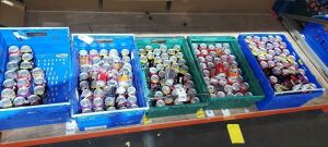 200+BRAND NEW MIX DRINK LOT CONTAINING - FANTA ORANGE - MOUNTAIN DEW - DR PEPPER - PEPSI MAX - KA SPARKLING - COCA COLA - IRN BRU ETC ALL 330ML CANS