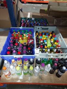 140+BRAND NEW MIX DRINK LOT CONTAINING DR PEPPER 500ML - PEPSI MAX 500ML - DIETCOKE 500ML - EMERGE SPORT - FANTA ORANGE AND FRUIT TWIST - RIBENA - ETC ALL 500ML BOTTLES