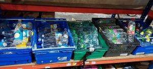 90 X BRAND NEW MIX DRINK LOT CONTAINING - TONIC WATER - SODA WATER - VOLVIC WATER 500ML - VOLVIC FLAVOURED WATER 1.5L - ETC