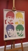 SIR PETER BLAKE : `LOVE ME DO` (THE BEATLES) SILKSCREEN PRINT IN COLOURS WITH DIAMOND DUST PENCIL SIGNED EDITION : 7/75 2005 WHITE FRAME SIZE : H75CM X W57CM EXCLUDING MOUNT AND FRAME SIGNED BY PETER BLAKE (AUTHENTICATED BY AN INDEPENDENT ART VALUER)