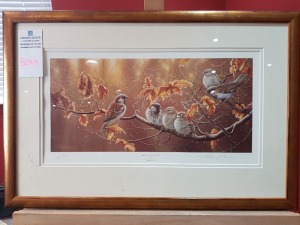 JEREMY PAUL BRING ME SUNSHINE SIGNED PRINT BRONZE COLOURED FRAMED H 41.5CM X W 62.5CM INC MOUNT & FRAME EDDITION SIZE 12/750