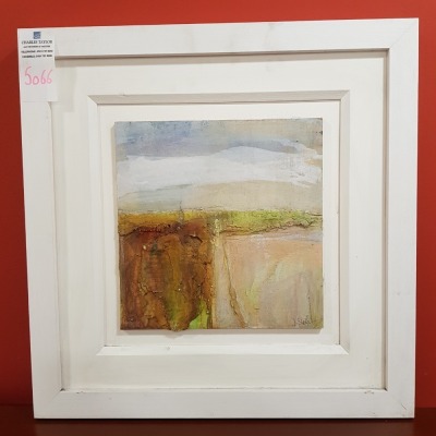 JOHN STEELE I FOLLOW THE PATH PENCIL SIGNED ORIGINAL PAINITNG H 55CM X W 56CM INC MOUNT AND FRAME RRP £395