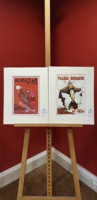 3 X VARIOUS PRINTS TITLES TO INCLUDE: CASINO DE PARIS UNCOUPDE FOLIE AICAZAR DE PARIS H 50.5C, X W 38CM