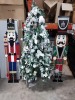 3 PIECE CHRISTMAS LOT CONTAINING 2 STANDING WOODEN NUTCRAKER SOLDIERS 6FT , ONE LARGE DECORATIVE CHRISTMAS TREE 7FT ( NOTE EX DISPLAY) LOAD 6 PALLET 16)