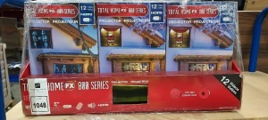 12 PIECE LOT CONTAINING TOTAL HOME FX 800 SERIES PROJECTOR 12 VIDEO PLAYLIST BUILT IN SPEAKER 4 X 6 / 86.5 DIAGONAL SCREEN USB & HDMI INPUTS (NOTE CUSTOMER RETURNS )