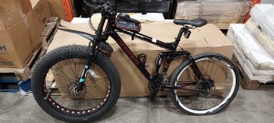 1X CARRERA RANSHEE MOUNTAIN BIKE, 21 GEARS, SIZE 50CM, FRONT FORK SUSPENSION, SPRING SUSPENSION, DISK BREAKS.