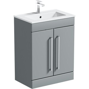 6X BRAND NEW BATH STORE DERWENT WC VANITY UNIT IN DOVE - 556693 - 60X82X34CM (UNIT ONLY)