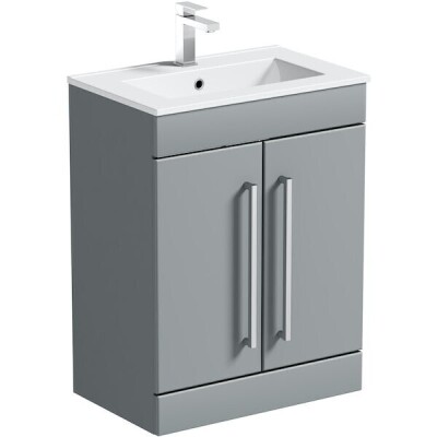 6X BRAND NEW BATH STORE DERWENT WC VANITY UNIT IN DOVE - 556693 - 60X82X34CM (UNIT ONLY)