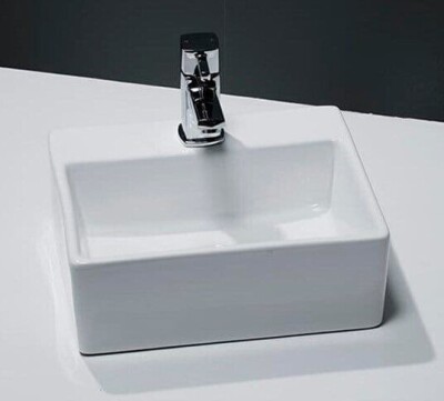 13 X BRAND NEW 460 SLIM CERAMIC BASINS CODE 811 - PLEASE NOTE THESE ARE MATCHING BASINS FOR PREVIOUS LOT (1395)