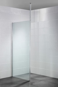6 X BRAND NEW AQUADART WETROOM FLOOR TO CEILING POSTS (PROD CODE AQ2097) 3M MAX (INCLUDES EXTENDER BAR) RRP £214 PP, TOTAL £1284 NO GLASS INCLUDED